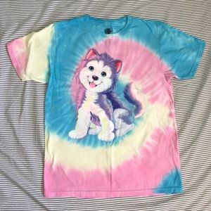 Lisa Frank Puppy Tie Dye T-Shirt